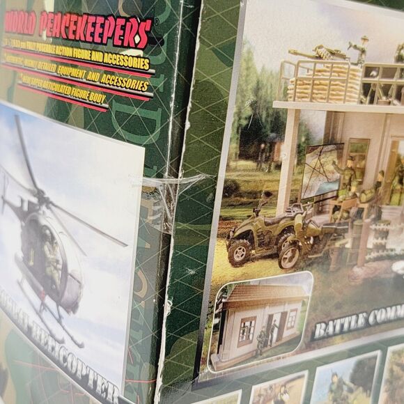 World Peacekeepers Combat Black Helicopter 2 Figures 1:18 Scale Power Team Elite - Picture 14 of 14